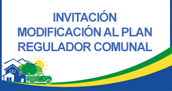 Invitación Modificación Plan Regulador Comunal